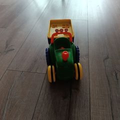 Kids fun playing tractor