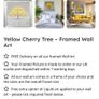 Framed Wall Art Yellow Blossom Tree Image 7
