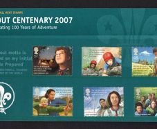 2007 Great Britain EUROPA Stamps - The 100th Anniversary of Scouting Commemorative Stamps Presentation Pack