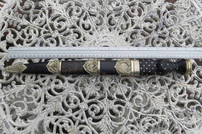 Traditional Scottish Dirk with Thistle Scabbard Fittings