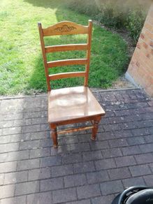 wooden dining chair