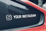 Custom Social Media Car Sticker 20cm