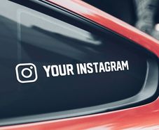 Custom Social Media Car Sticker 20cm