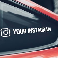 Custom Social Media Car Sticker 20cm