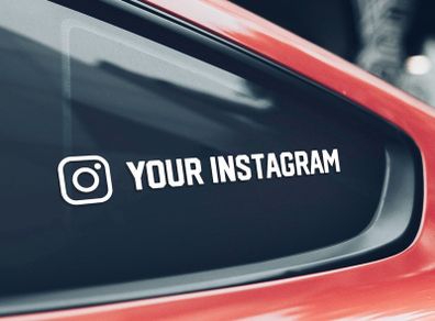 Custom Social Media Car Sticker 20cm