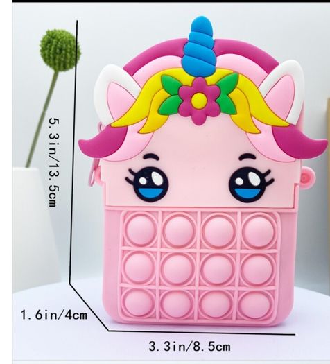 Unicorn popit purse