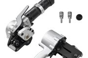 Pneumatic Steel Strapping Machine, 8500 N Tension Force, Metal Strapping Tool Tensioner and Cutter Sealer for 32 mm Width Metal Belt