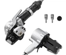 Pneumatic Steel Strapping Machine, 8500 N Tension Force, Metal Strapping Tool Tensioner and Cutter Sealer for 32 mm Width Metal Belt