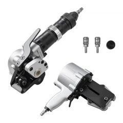 Pneumatic Steel Strapping Machine, 8500 N Tension Force, Metal Strapping Tool Tensioner and Cutter Sealer for 32 mm Width Metal Belt