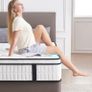 4FT Small Double Mattress, 10.2 INCH Medium Firm Memory Foam Pocket Sprung Hybrid Mattress Orthopedic Image 7