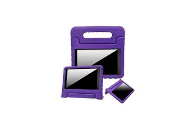 For Amazon Fire HD 8 2020 Case Kids Shockproof Tablet Smart Cover Handle EVA New Purple