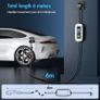 EV Charger Cable Type 2 to 3 Pin Plug 3KW, 6M, 6/8/10/13A, Adjustable Current EV Charger,With LED Screen Timing Delay IP66/IP65, With Carry Bag and Type 2 EV Cable Holder for EVs and PHEVs Image 7
