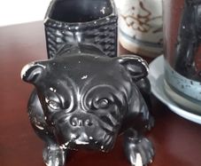 PLANTER - Pot - Holder - Vintage - Bulldog