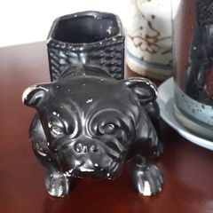 PLANTER - Pot - Holder - Vintage - Bulldog