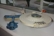 Star Trek Dinky Klingon Battle Cruiser and Enterprise(Incomplete)