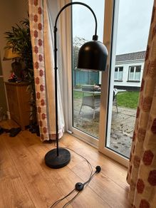 Black Adjustable Floor Lamp