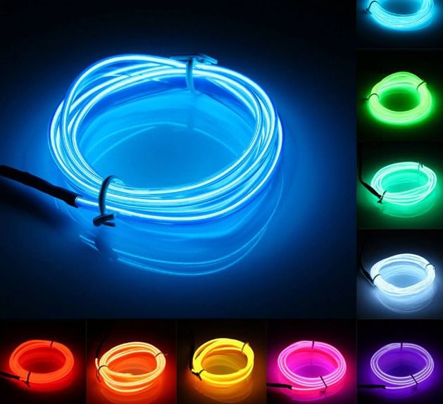 3 Meter Neon wire led light for party,car decoration