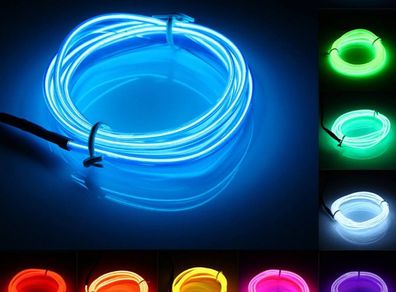 3 Meter Neon wire led light for party,car decoration