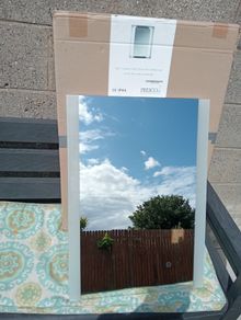 Bathroom Mirror with Led Lights ,slight damage to bottom Left hand corner ( not cracked)