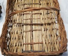 Vintage Basket Garden Flower Gathering Wicker Hand