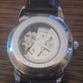 Majesty Skeleton Automatic Mechanical Moonphase Watch Black Leather Image 6