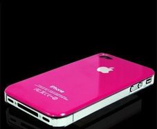 Hot Pink Hard Case For Apple iPhone 4 / 4S Free Screen Protector