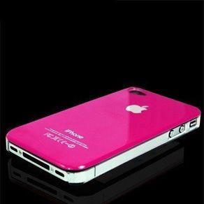 Hot Pink Hard Case For Apple iPhone 4 / 4S Free Screen Protector
