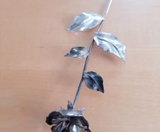 Silver rose stem .925