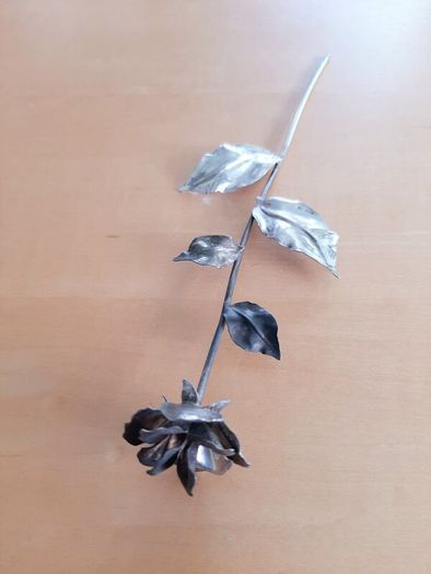Silver rose stem .925