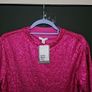 Pink Sequins Blouse S New Image 4