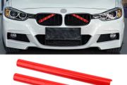 2pcs Car Front Grille Trim Strips V Brace M Sport Bar Decoration For BMW F20 F21 F22 F23 F30 F31 F32 F33 F34 F35 F36 F40 F45 F46