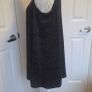 Charcoal Cold Shoulder Tunic Dress High Neck Long Sleeve Soft Knit UK 16 Image 2