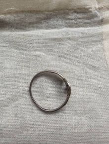 Old vintage design solid silver ring