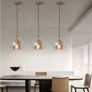 Loft Modern Pendant Light Glass Ball Hanging Lamp for kitchen dinning and living area Image 2