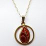 Vintage Sterling Silver 925 Gold Plated Chain with Pendant , length 20" - 2,8g Image 5