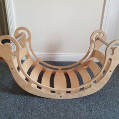 Climbing arch rocker for children