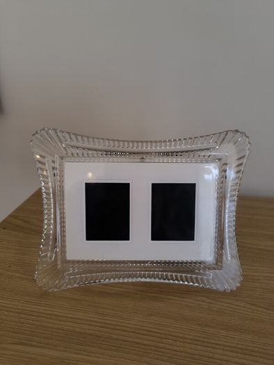 Waterford Crystal Double Photo Frame: Beautiful Condition