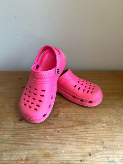 Pink Crocs