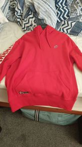 superdry red medium hoodie
