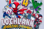 Spidey and his amazing friends cake topper