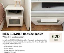 Ikea Brimnes Bedside Tables