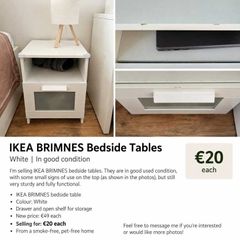Ikea Brimnes Bedside Tables