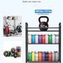 3D Printer Filament Storage Rack 3 Tier Heavy Duty Storage Shelf, Rolling Filament Spool Holders Racks with Wheels, Filaments Organzied for 3D Printing Station, Office, Workshop (Shelf Only) Image 4