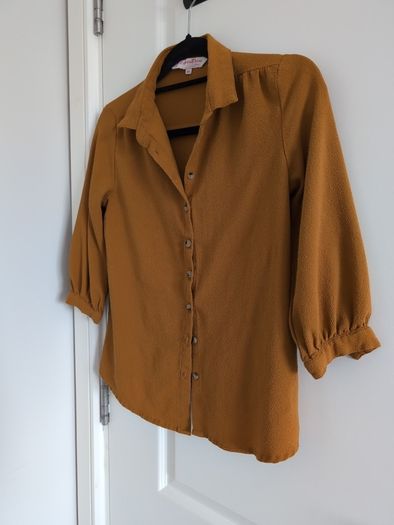 All About You mustard yellow top
