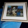 Large blue door picture in frame collection only Image 7