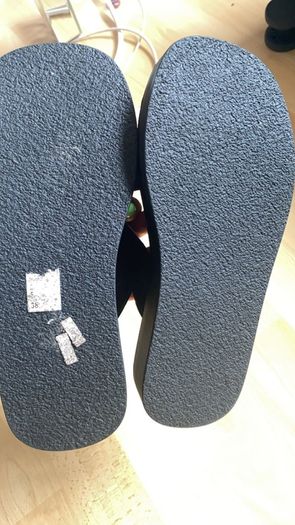 River Island black flip flops