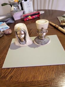 Egyptian tea light holders