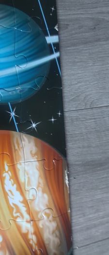 Glow in the dark puzzle space