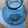 blue big glass vase Image 4