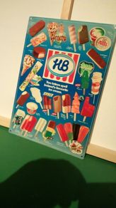 HB Ice Cream sign tin metal sign "FREE POST"